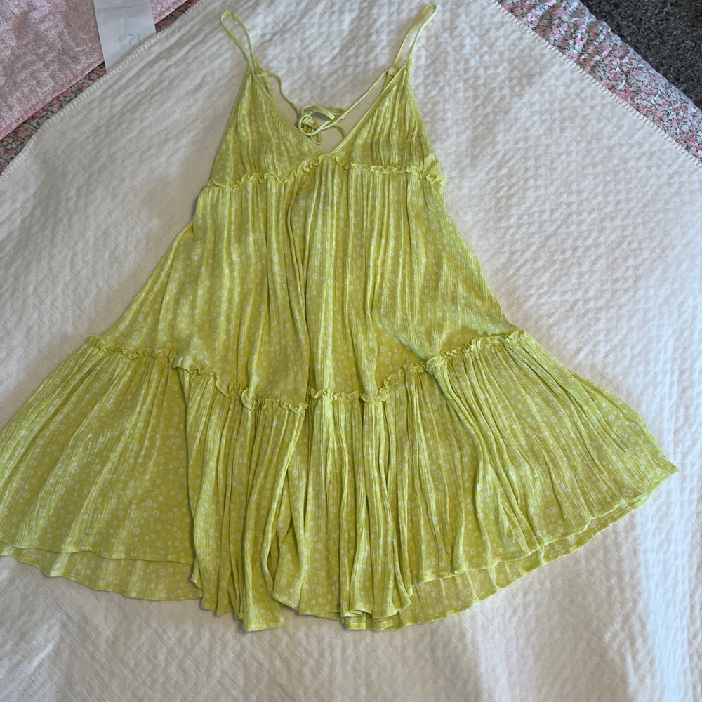 Wild Fable like green mini tiered dress